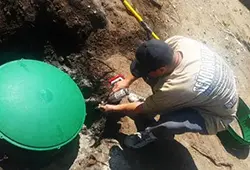 Septic Tank Riser & Lid Installation